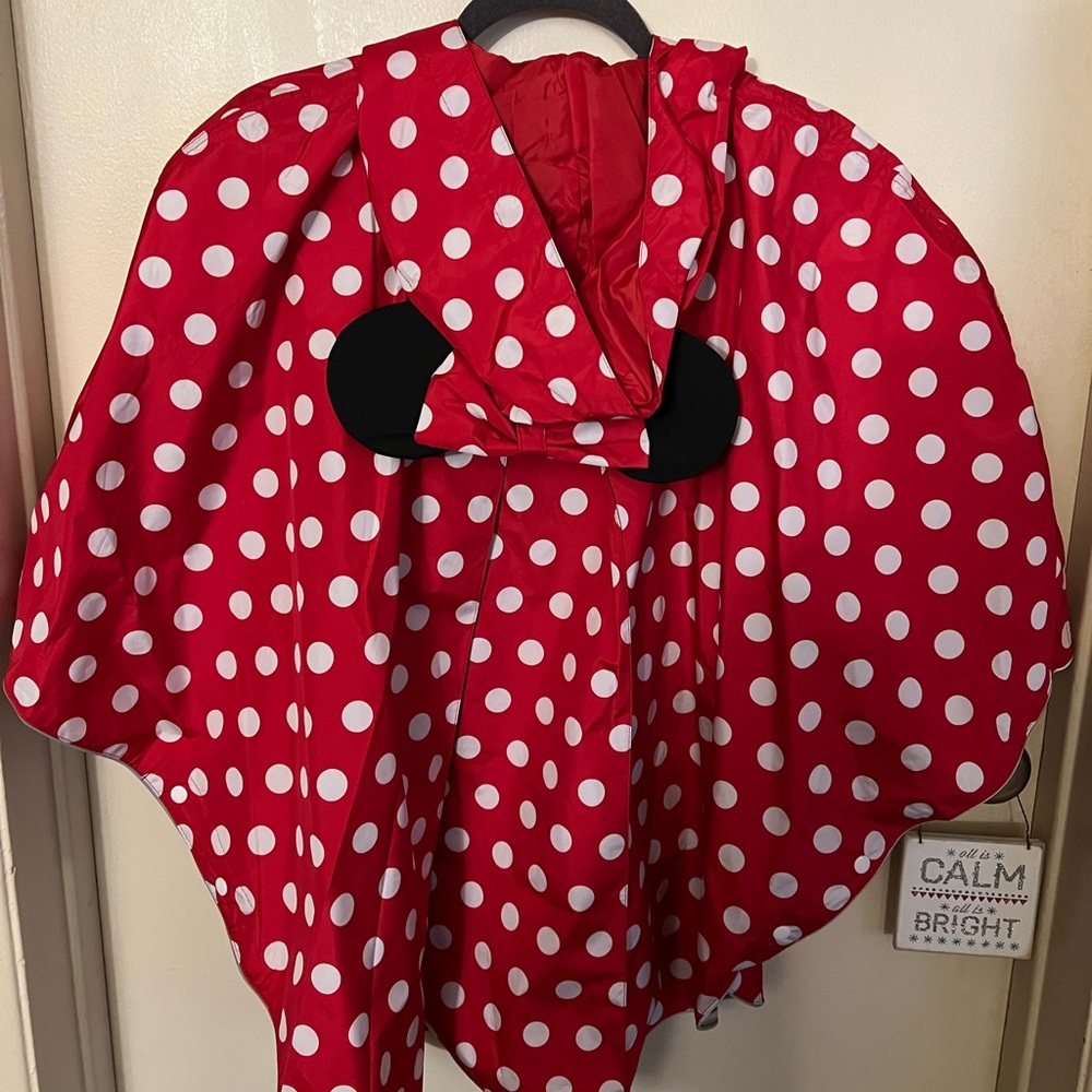 Disney parks Minnie Mouse poncho.